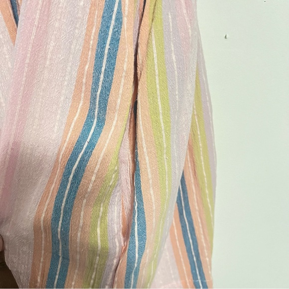 Show Me Your Mumu Brooks Babydoll Mini Dress Paradise Stripe. - Picture 11 of 11